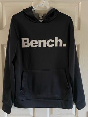 Bench. Women’s Black Pullover Hoodie – Size S/P – Large Logo